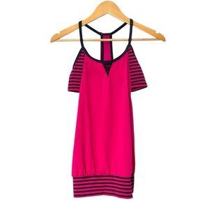 NIKE Laser Sport Athletic Racerback Tankini Swim Top Athleisure Y2K Medium